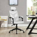 Adjustable Office Chair with Headrest Ergonomic Desk Chair High Back Mesh Office Chairs with Lumbar Support with Wheels