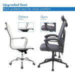 Adjustable Office Chair with Headrest Ergonomic Desk Chair High Back Mesh Office Chairs with Lumbar Support with Wheels - Image 17