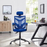 Adjustable Office Chair with Headrest Ergonomic Desk Chair High Back Mesh Office Chairs with Lumbar Support with Wheels - Image 20