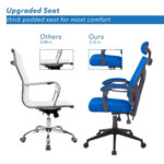 Adjustable Office Chair with Headrest Ergonomic Desk Chair High Back Mesh Office Chairs with Lumbar Support with Wheels - Image 29