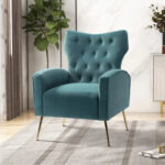 Abadiana Accent Tufted Chair with Metal Base by - Image 40