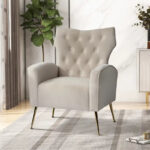 Abadiana Accent Tufted Chair with Metal Base by - Image 41