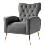 Abadiana Accent Tufted Chair with Metal Base by - Image 5