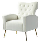 Abadiana Accent Tufted Chair with Metal Base by - Image 14