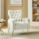 Abadiana Accent Tufted Chair with Metal Base by - Image 15