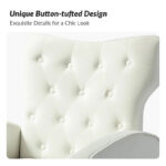 Abadiana Accent Tufted Chair with Metal Base by - Image 16