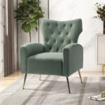 Abadiana Accent Tufted Chair with Metal Base by - Image 29