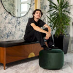Belgique Velvety Indoor Pouf by - Image 38