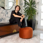 Belgique Velvety Indoor Pouf by - Image 41