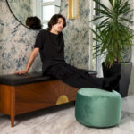 Belgique Velvety Indoor Pouf by - Image 13