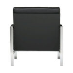 Regina Metal and Bonded Leather Mid Century Accent Chair - Image 13