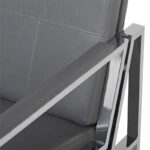 Regina Metal and Bonded Leather Mid Century Accent Chair - Image 17