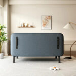 Convertible Tri-Fold Sofa Bed with Adjustable Backrest & Pillow - Image 3
