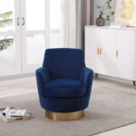 Velvet Soft Fabric Swivel Barrel Chair - 28.3 x 29.3 x 32.7 - Image 29