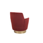 Velvet Soft Fabric Swivel Barrel Chair - 28.3 x 29.3 x 32.7 - Image 30