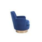 Velvet Soft Fabric Swivel Barrel Chair - 28.3 x 29.3 x 32.7 - Image 13