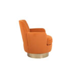 Velvet Soft Fabric Swivel Barrel Chair - 28.3 x 29.3 x 32.7 - Image 22