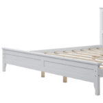 Modern White Solid Wood Platform Bed - Image 11