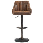 Adjustable Armless Swivel PU Leather Bar Stools Chrome Air Lift Counter Height Stools Set of 4 - Image 27