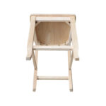 Unfinished Double X-back Stool - Image 9