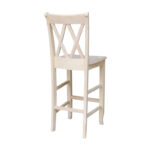 Unfinished Double X-back Stool - Image 16