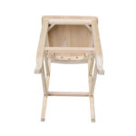Unfinished Double X-back Stool - Image 17