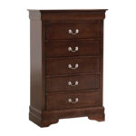Louis Phillipe 5-drawer Bedroom Chest - Image 7