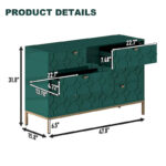 Wooden Storage 6 Drawer Double Dresser for Bedroom - Image 13