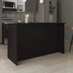 Ginger 59-inch Wide Kitchen Island with 3 Open Shelves and 2 Cabinets - Image 8
