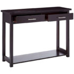 Entryway Console Sofa Occasional Table with Drawers, Espresso - Image 5
