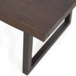 Joliet Live Edge Distressed Cherry and Ebony Console Bar Table - Image 6