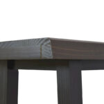 Joliet Live Edge Distressed Cherry and Ebony Console Bar Table - Image 7