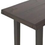 Joliet Live Edge Distressed Cherry and Ebony Console Bar Table - Image 8