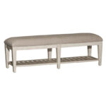 Heartland Antique White Tobacco Bed Bench - Image 2