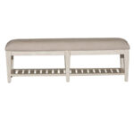 Heartland Antique White Tobacco Bed Bench - Image 3