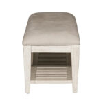 Heartland Antique White Tobacco Bed Bench - Image 4