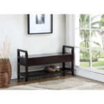 Jessup Espresso Storage Shoe Bench - Image 3