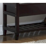 Jessup Espresso Storage Shoe Bench - Image 4