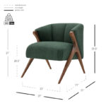 Florence Vintage Mid-century Low-profile Accent Chair - Image 15