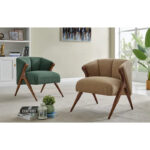 Florence Vintage Mid-century Low-profile Accent Chair - Image 17