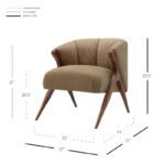 Florence Vintage Mid-century Low-profile Accent Chair - Image 19