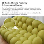 2-Seat Bubble Curved Lazy Sofa Honeycomb Shaped with 3D Textile Fabric for Living Room - Image 10