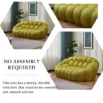 2-Seat Bubble Curved Lazy Sofa Honeycomb Shaped with 3D Textile Fabric for Living Room - Image 11