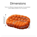 2-Seat Bubble Curved Lazy Sofa Honeycomb Shaped with 3D Textile Fabric for Living Room - Image 23