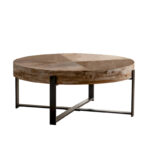 31.29 Modern Retro Splicing Round Coffee Table - Image 9