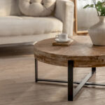 31.29 Modern Retro Splicing Round Coffee Table - Image 15