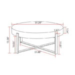 31.29 Modern Retro Splicing Round Coffee Table - Image 18