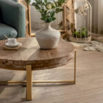 31.29 Modern Retro Splicing Round Coffee Table - Image 26