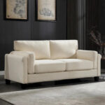 Modern Double Arm Sofa,Deep Seat Couch,Pillowed Back Cushions,Durable Upholstered Fabric - Image 13