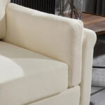 Modern Double Arm Sofa,Deep Seat Couch,Pillowed Back Cushions,Durable Upholstered Fabric - Image 15